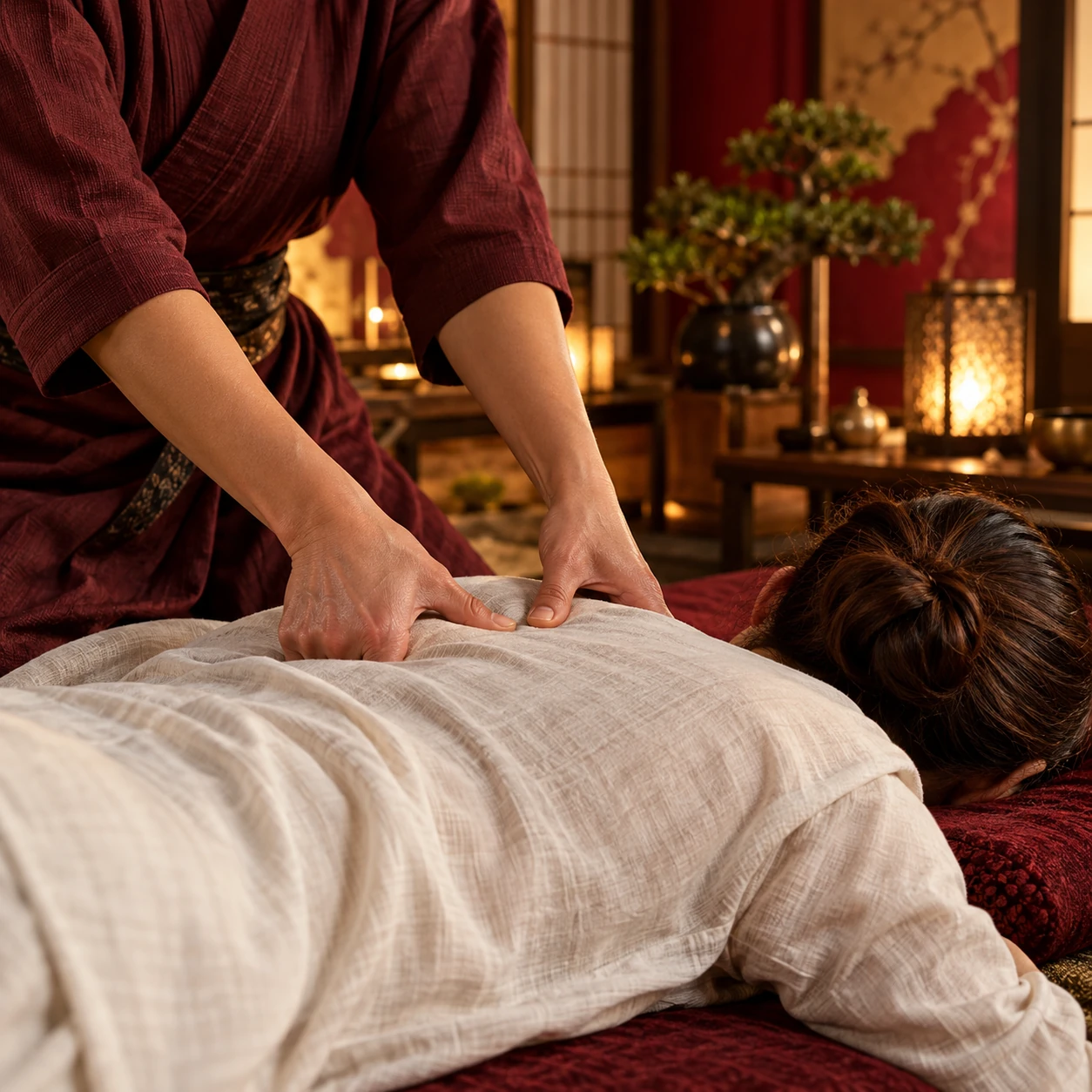 Imagem temática ilustrativa: Shiatsu
