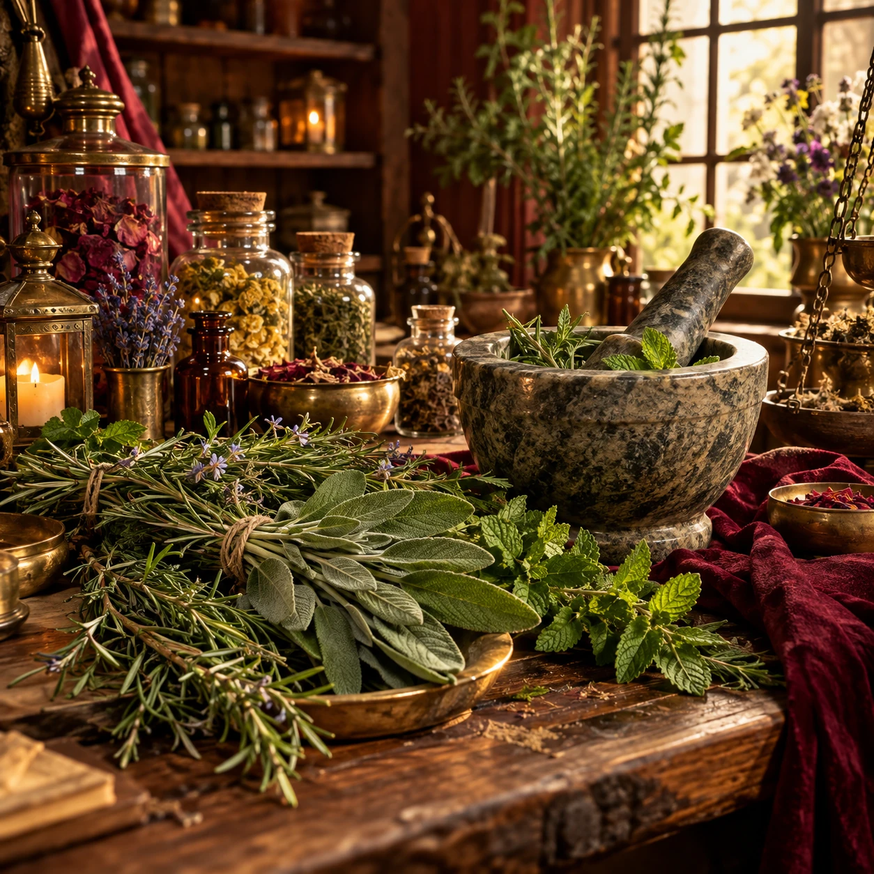 Imagem temática de Ervas Medicinais e Ritualísticas